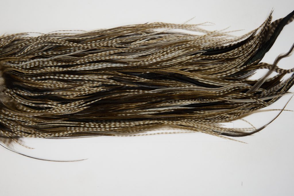 12561 JimsFlyCo Dry Fly Hackle Grade 1 Rooster Saddle Variant Ties Size 10-12