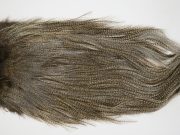 12564 Coq De Leon Dry Fly Hackle Silver Grade Rooster Saddle Light Pardo Ties Size NA