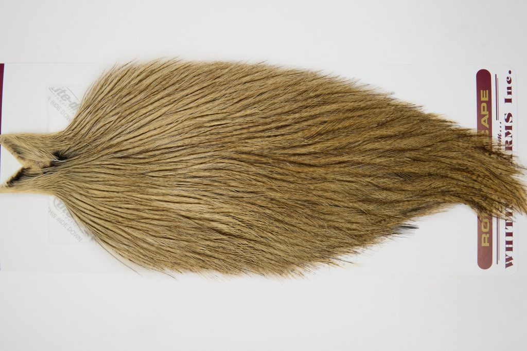 12575 Coq De Leon Dry Fly Hackle None Rooster Cape Medium Pardo Ties Size NA