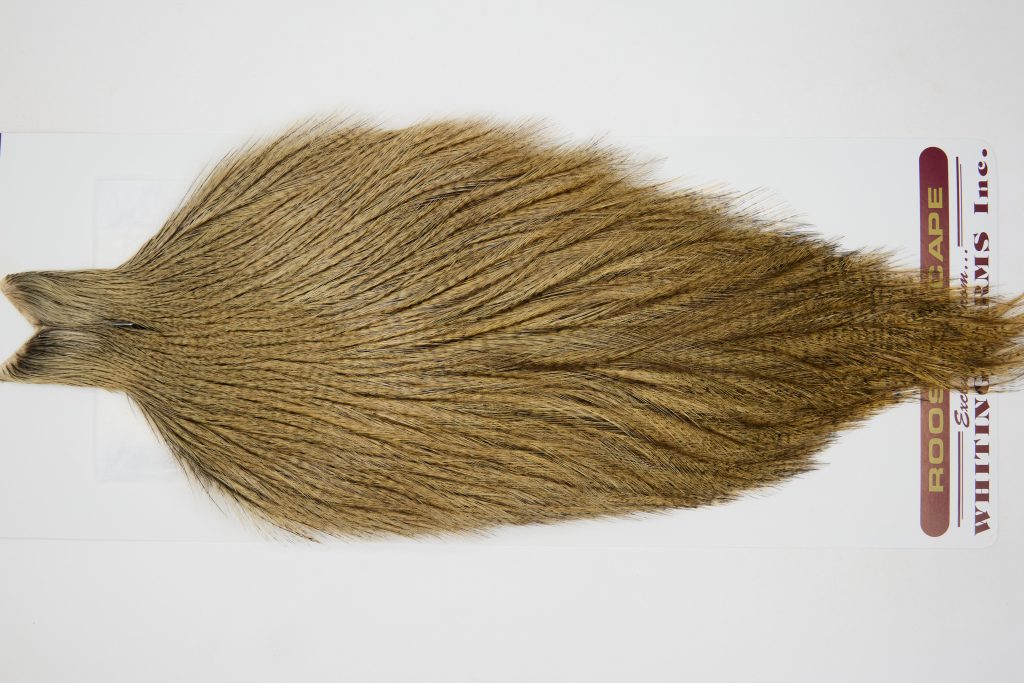 12576 Coq De Leon Dry Fly Hackle None Rooster Cape Medium Pardo Ties Size NA