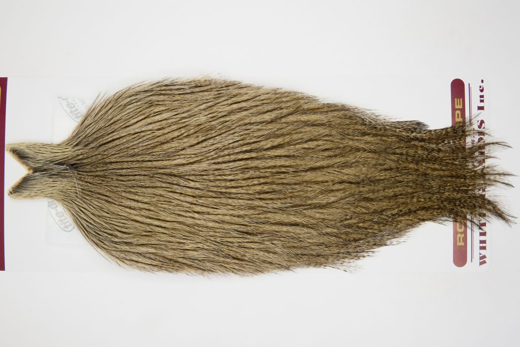 12581 Coq De Leon Dry Fly Hackle None Rooster Cape Dark Pardo Ties Size NA