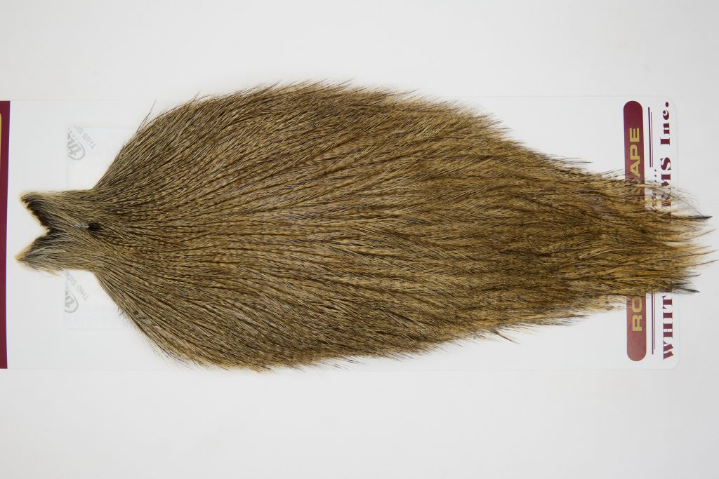 12582 Coq De Leon Dry Fly Hackle None Rooster Cape Dark Pardo Ties Size NA