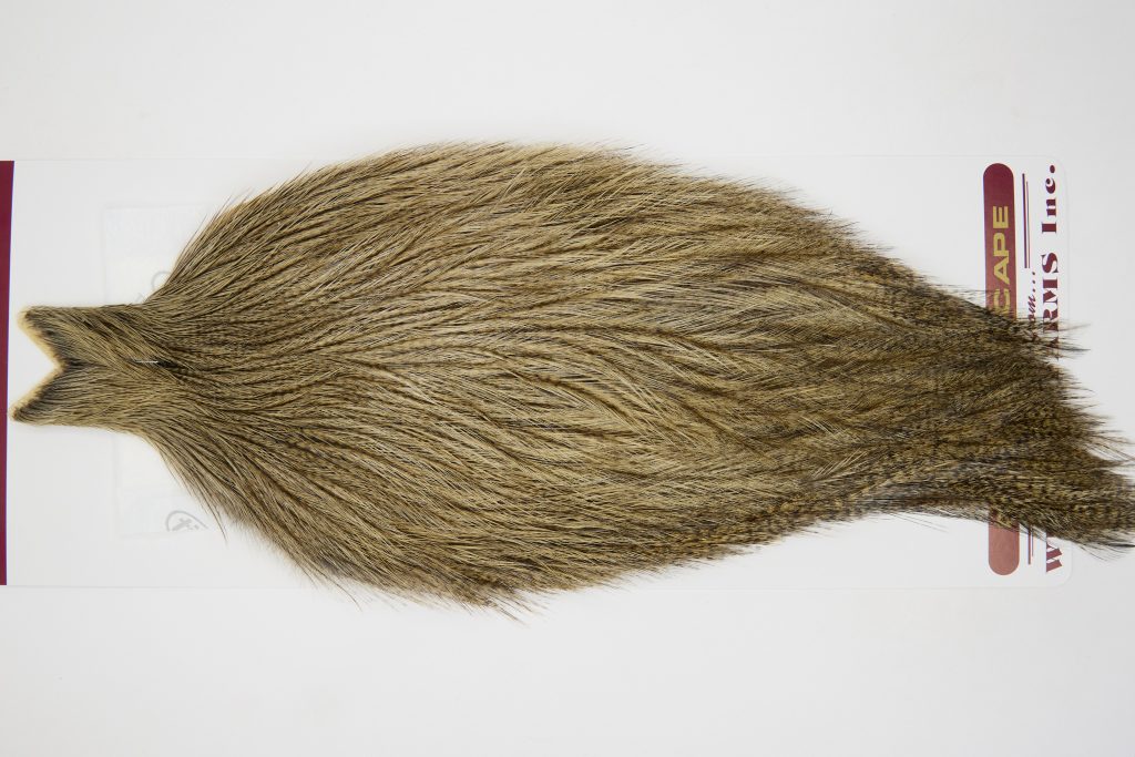 12585 Coq De Leon Dry Fly Hackle None Rooster Cape Dark Pardo Ties Size NA