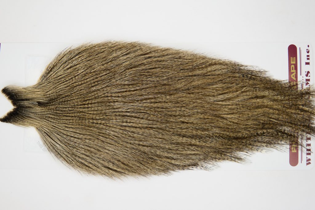 12588 Coq De Leon Dry Fly Hackle None Rooster Cape Dark Pardo Ties Size NA