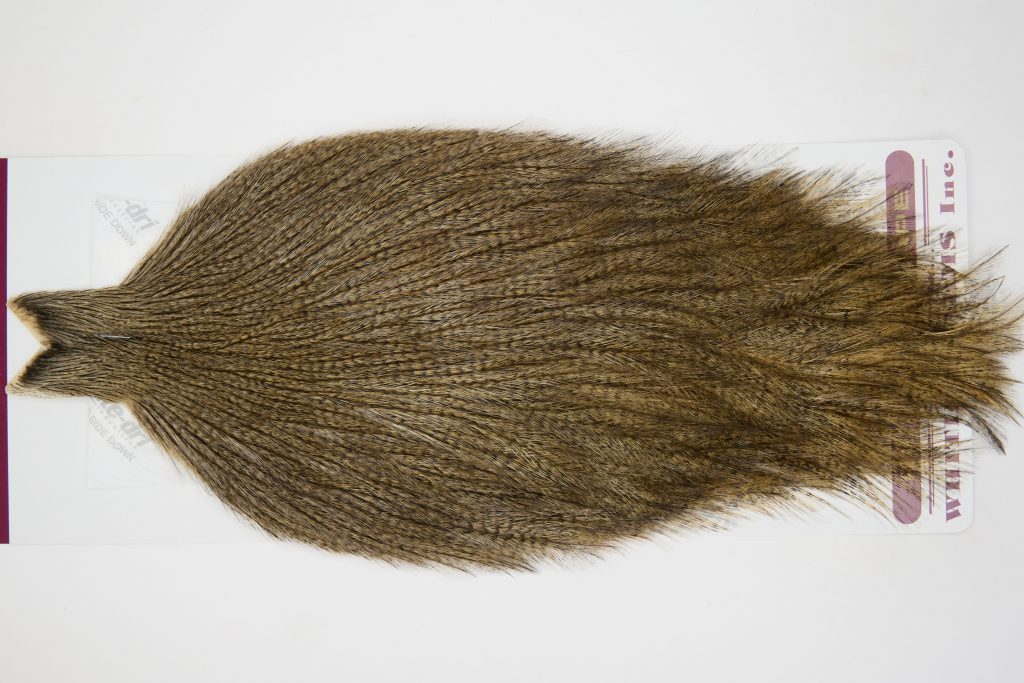 12590 Coq De Leon Dry Fly Hackle None Rooster Cape Dark Pardo Ties Size NA