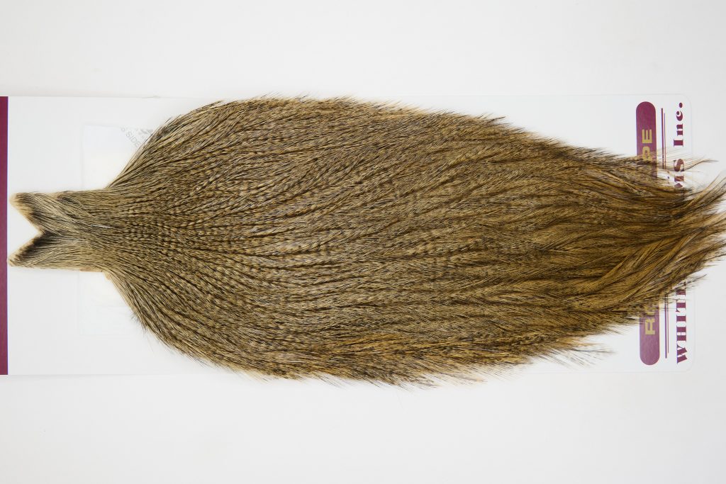 12591 Coq De Leon Dry Fly Hackle None Rooster Cape Dark Pardo Ties Size NA