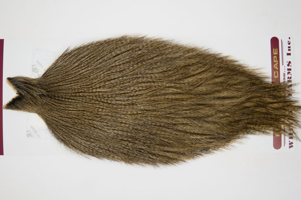 12593 Coq De Leon Dry Fly Hackle None Rooster Cape Dark Pardo Ties Size NA