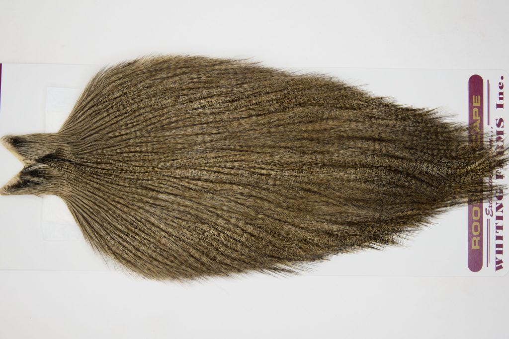 12595 Coq De Leon Dry Fly Hackle Rooster Cape Dark Pardo Ties Size NA