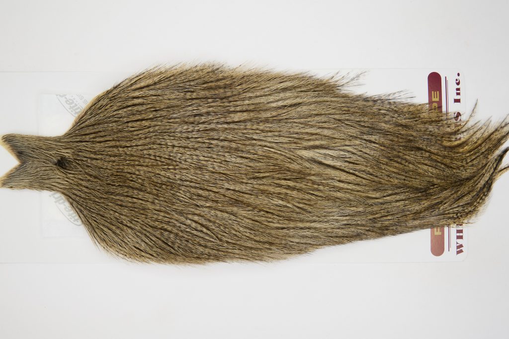 12596 Coq De Leon Dry Fly Hackle Rooster Cape Dark Pardo Ties Size NA