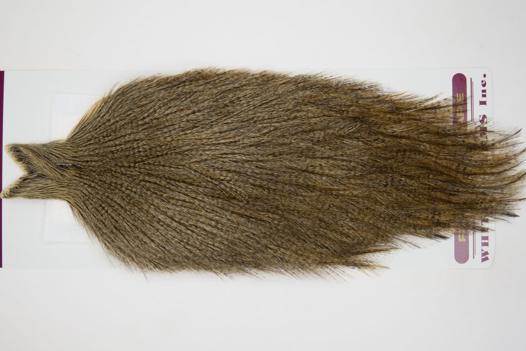 12598 Coq De Leon Dry Fly Hackle Rooster Cape Dark Pardo Ties Size NA