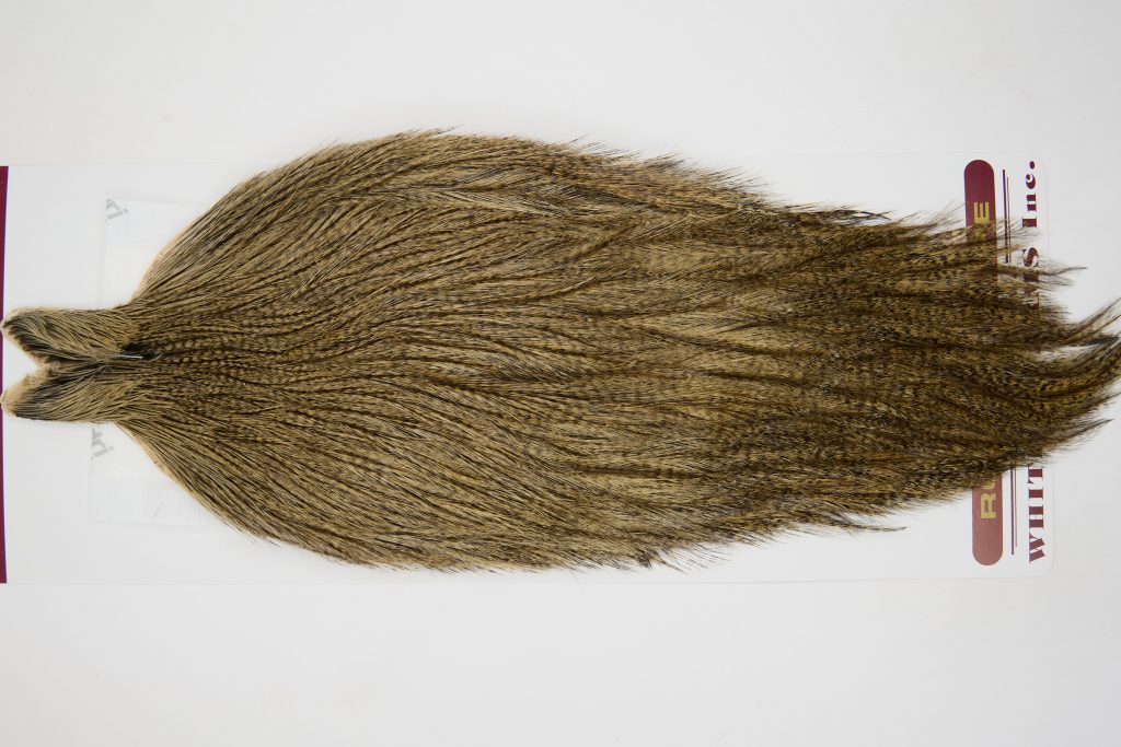 12599 Coq De Leon Dry Fly Hackle Rooster Cape Dark Pardo Ties Size NA