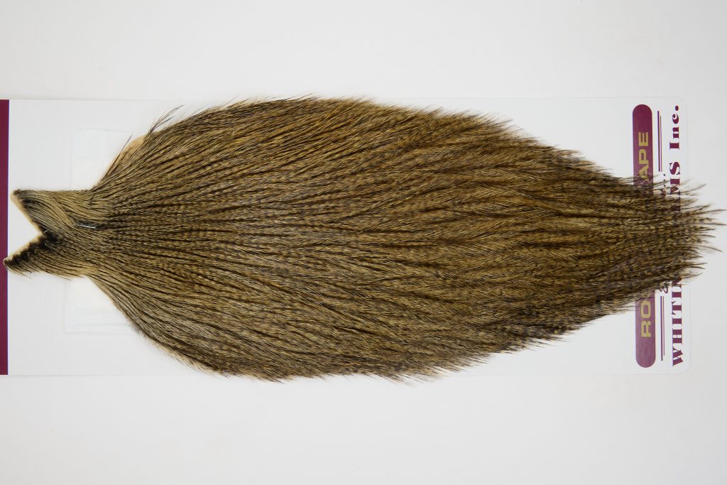 12600 Coq De Leon Dry Fly Hackle Rooster Cape Dark Pardo Ties Size NA