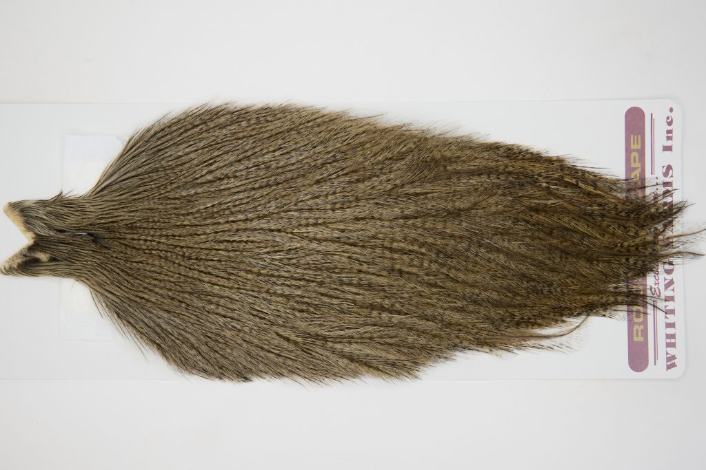 12601 Coq De Leon Dry Fly Hackle Rooster Cape Dark Pardo Ties Size NA
