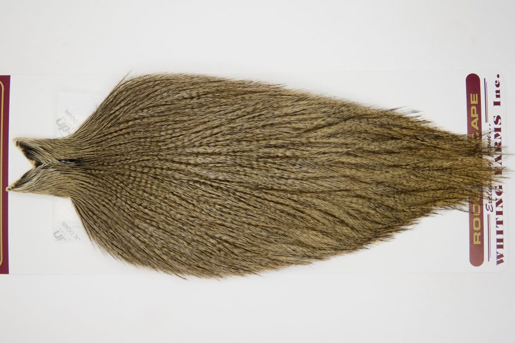 12602 Coq De Leon Dry Fly Hackle Rooster Cape Dark Pardo Ties Size NA