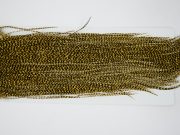 3724 Whiting Dry Fly Hackle Bronze Grade Rooster Saddle Grizzly Golden Straw Ties Size 14-16