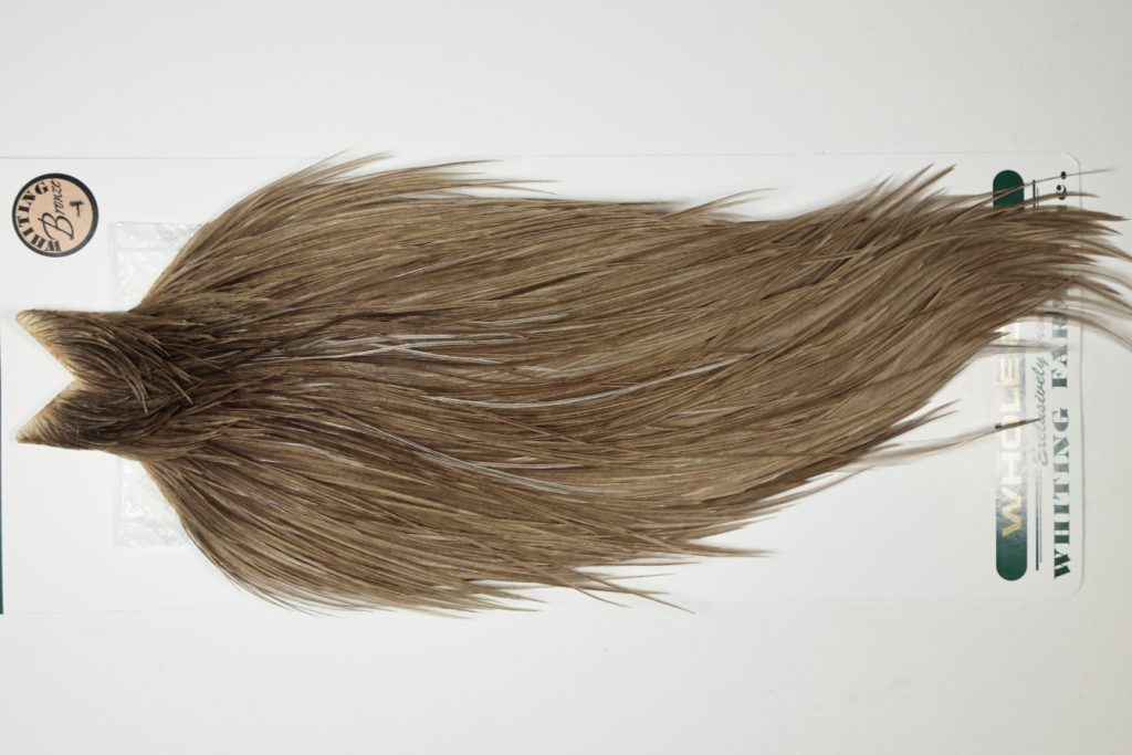 6090 Hebert Dry Fly Hackle Bronze Grade Rooster Cape Brown Grey Dun Ties Size 8-20