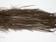 7072 Hebert Dry Fly Hackle Bronze Grade Rooster Saddle Dark Grey Dun Ties Size 12-16