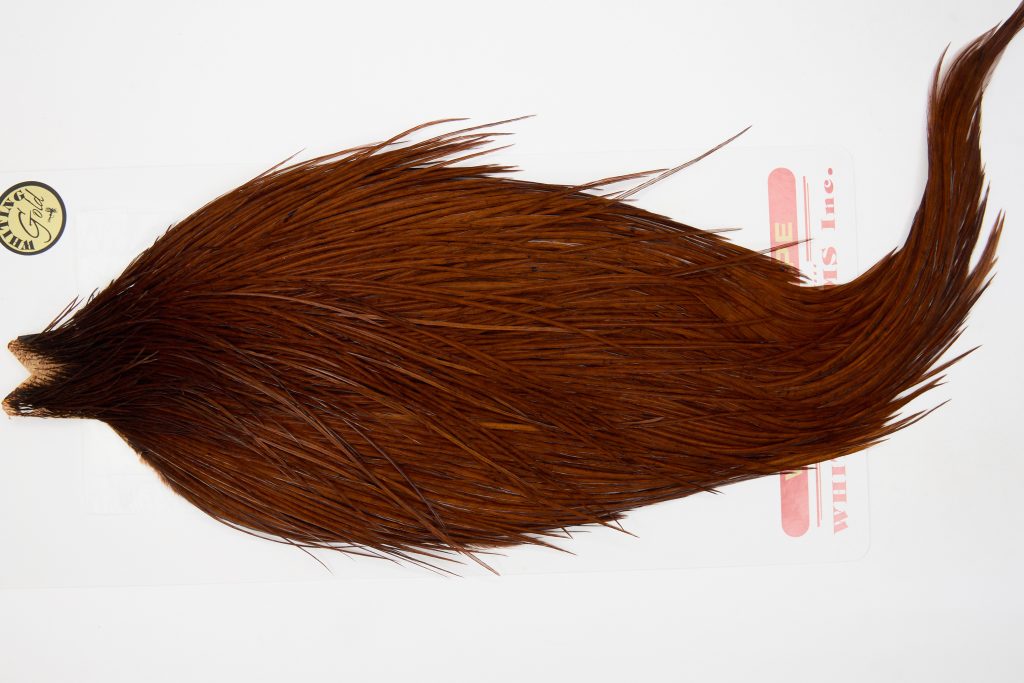 12618 Whiting Dry Fly Hackle Gold Grade Rooster Cape Coachman Brown Ties Size 8-20