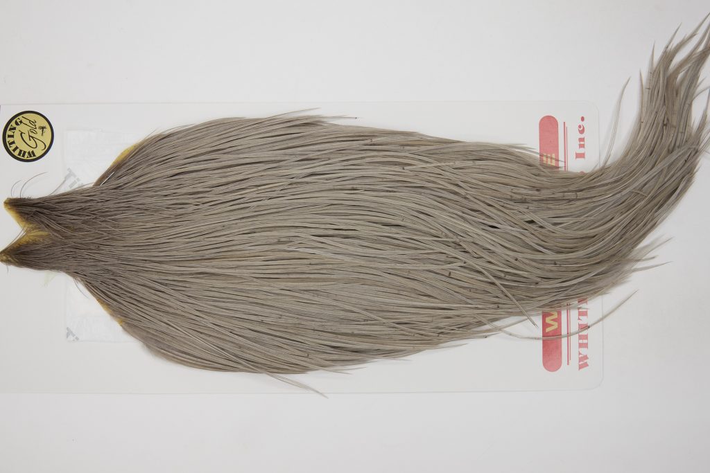 12623 Whiting Dry Fly Hackle Gold Grade Rooster Cape Medium Dun Ties Size 10-22