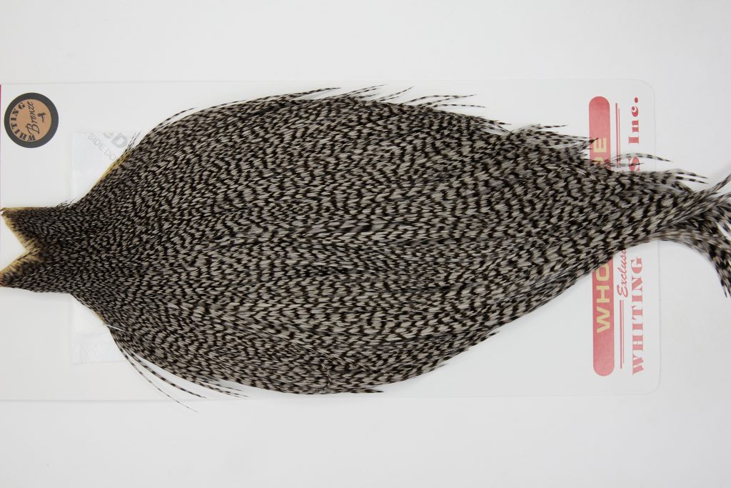 12648 Whiting Dry Fly Hackle Bronze Grade Rooster Cape Grizzly Medium Dun Ties Size 10-24