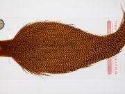 12657 Whiting Dry Fly Hackle Bronze Grade Rooster Cape Grizzly Burnt Orange Ties Size 8-20