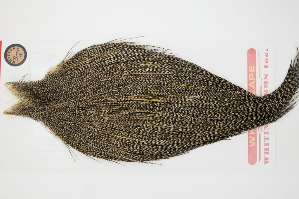 12677 Whiting Dry Fly Hackle Bronze Grade Rooster Cape Grizzly Variant Ties Size 10-26