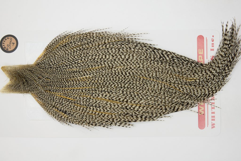 12679 Whiting Dry Fly Hackle Bronze Grade Rooster Cape Grizzly Variant Ties Size 10-26