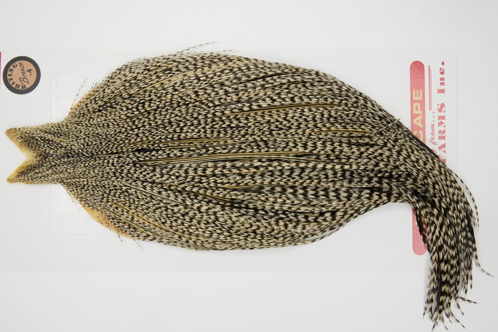 12681 Whiting Dry Fly Hackle Bronze Grade Rooster Cape Grizzly Variant Ties Size 8-24