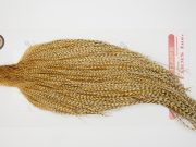12694 Whiting Dry Fly Hackle Bronze Grade Rooster Cape Barred Medium Ginger Ties Size 8-20
