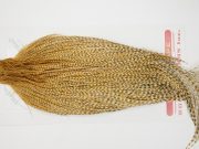 12695 Whiting Dry Fly Hackle Bronze Grade Rooster Cape Barred Medium Ginger Ties Size 10-24