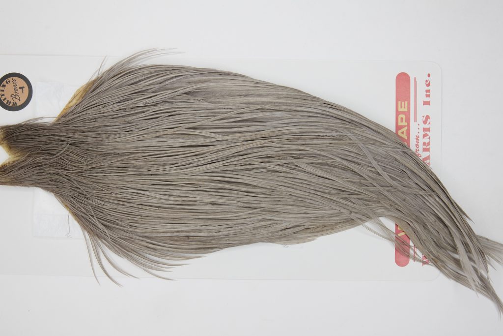 12720 Whiting Dry Fly Hackle Bronze Grade Rooster Cape Medium Dun Ties Size 10-20