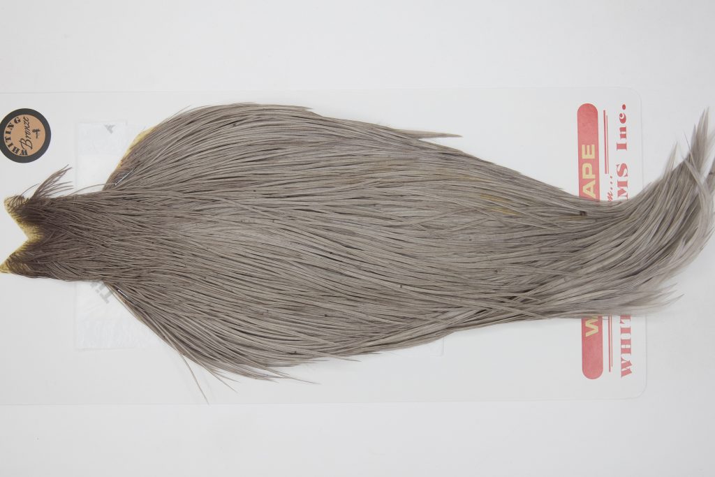 12721 Whiting Dry Fly Hackle Bronze Grade Rooster Cape Medium Dun Ties Size 8-20