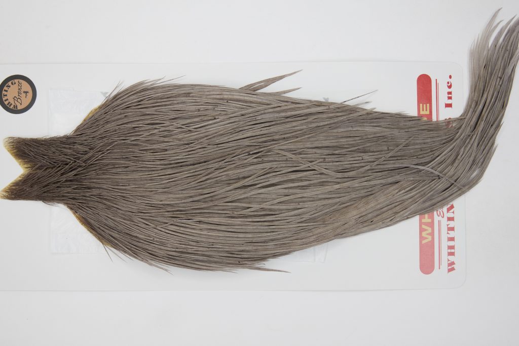 12726 Whiting Dry Fly Hackle Bronze Grade Rooster Cape Medium Dun Ties Size 8-20