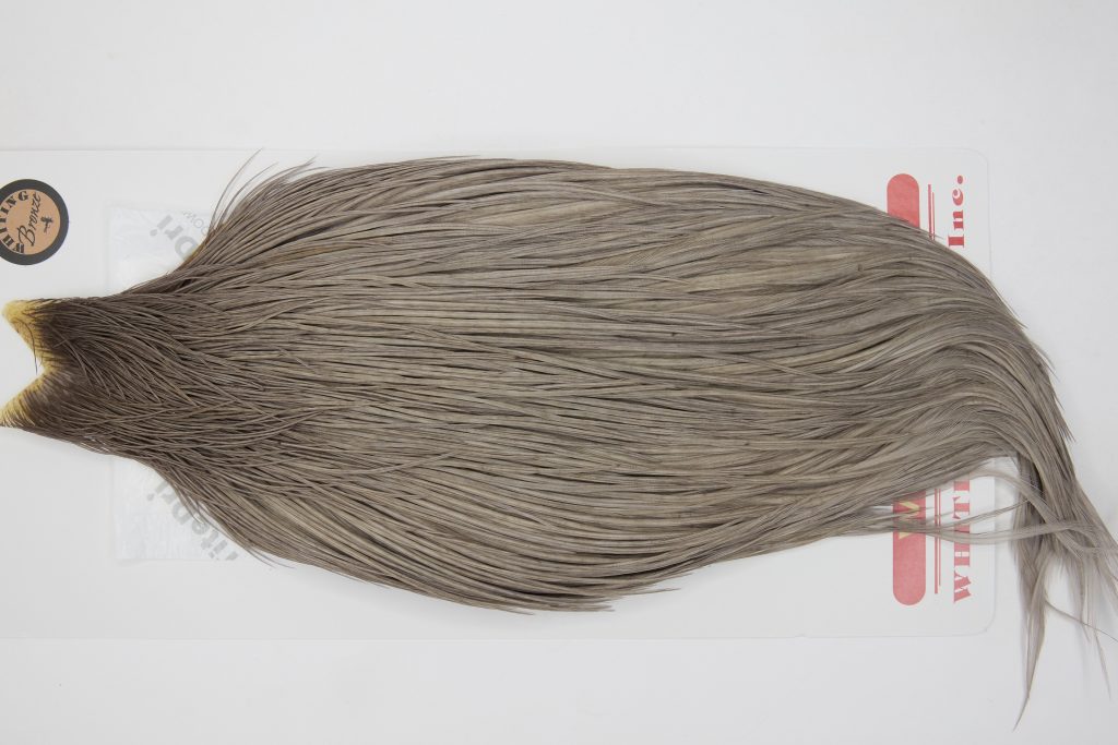12729 Whiting Dry Fly Hackle Bronze Grade Rooster Cape Medium Dun Ties Size 10-22