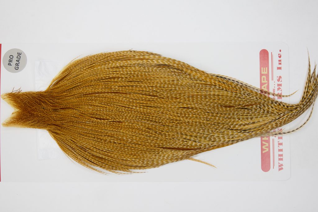 12730 Whiting Dry Fly Hackle Pro Grade Rooster Cape Dark Barred Ginger Ties Size 10-22