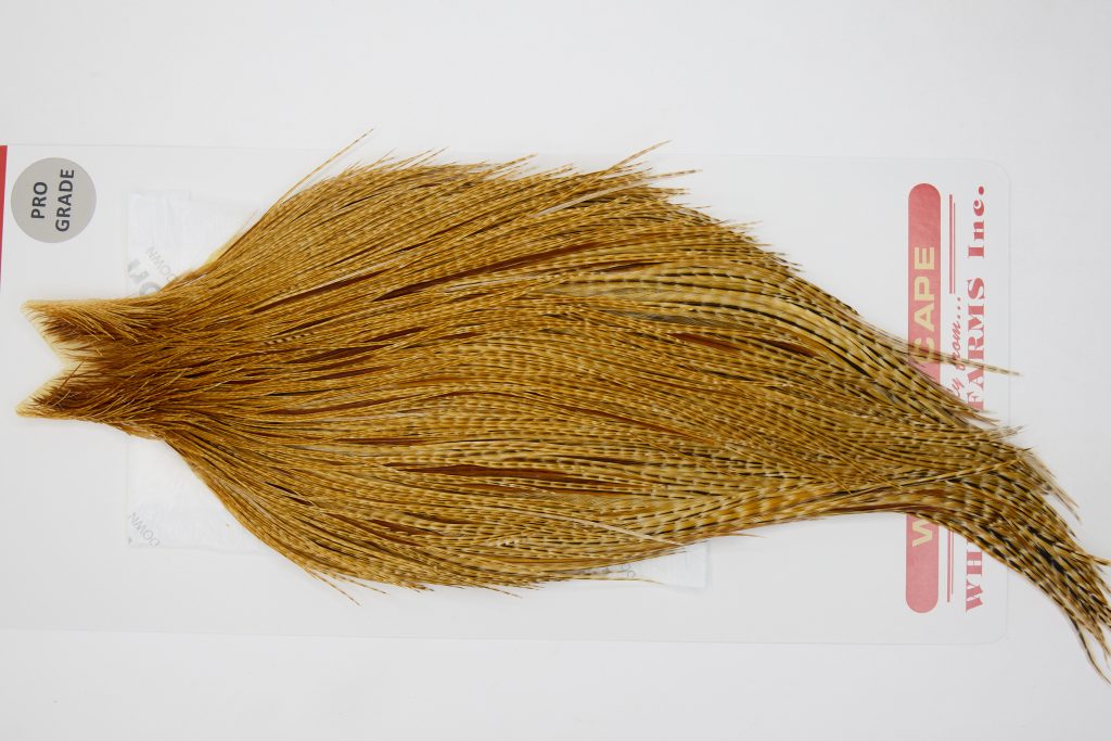 12731 Whiting Dry Fly Hackle Pro Grade Rooster Cape Dark Barred Ginger Ties Size 10-22