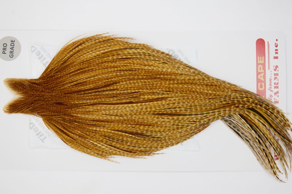 12732 Whiting Dry Fly Hackle Pro Grade Rooster Cape Dark Barred Ginger Ties Size 10-24