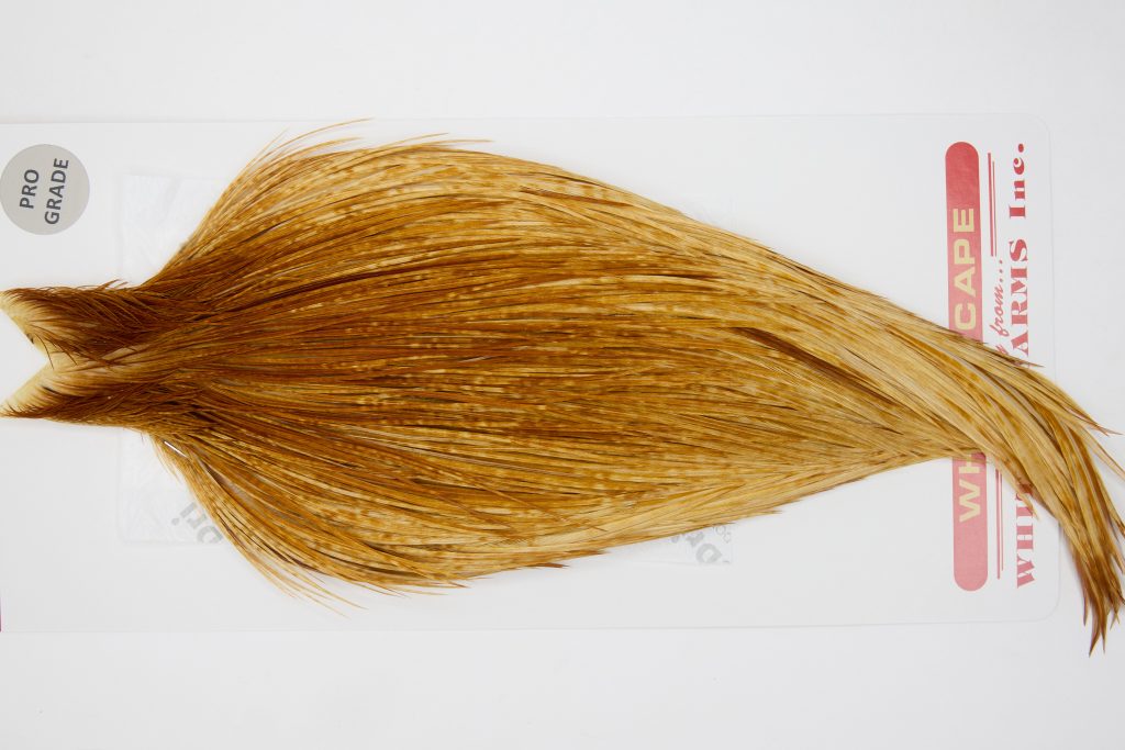 12740 Whiting Dry Fly Hackle Pro Grade Rooster Cape Medium Ginger Ties Size 8-22