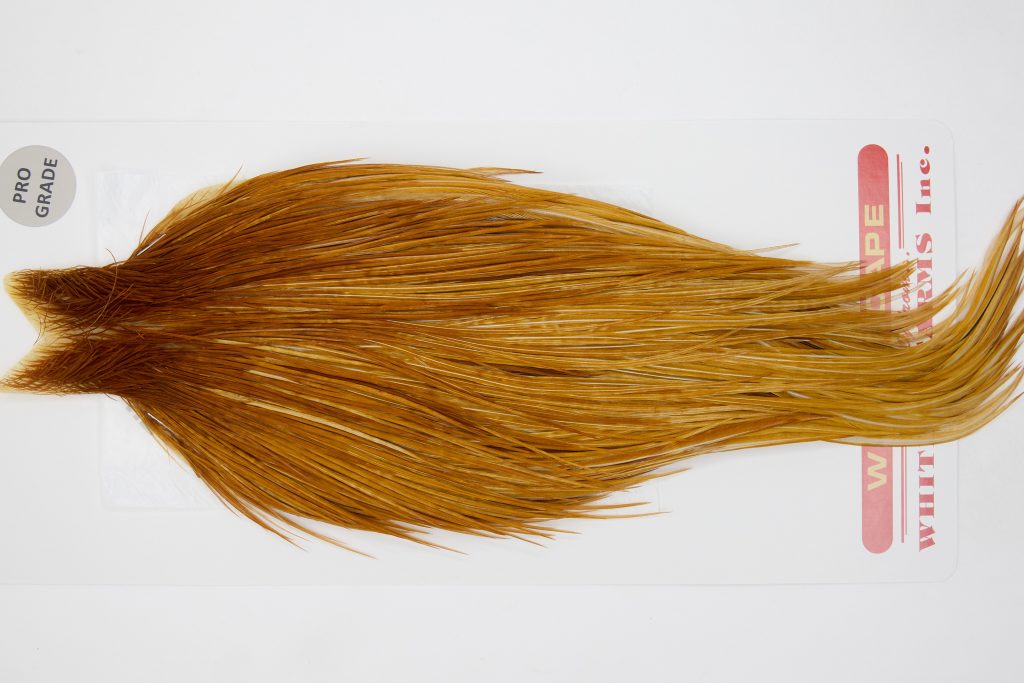 12742 Whiting Dry Fly Hackle Pro Grade Rooster Cape Medium Ginger Ties Size 8-20