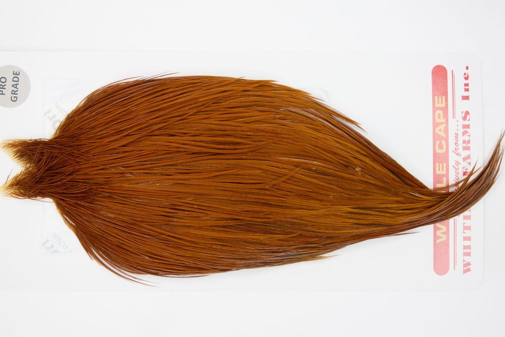 12750 Whiting Dry Fly Hackle Pro Grade Rooster Cape Brown Ties Size 10-22