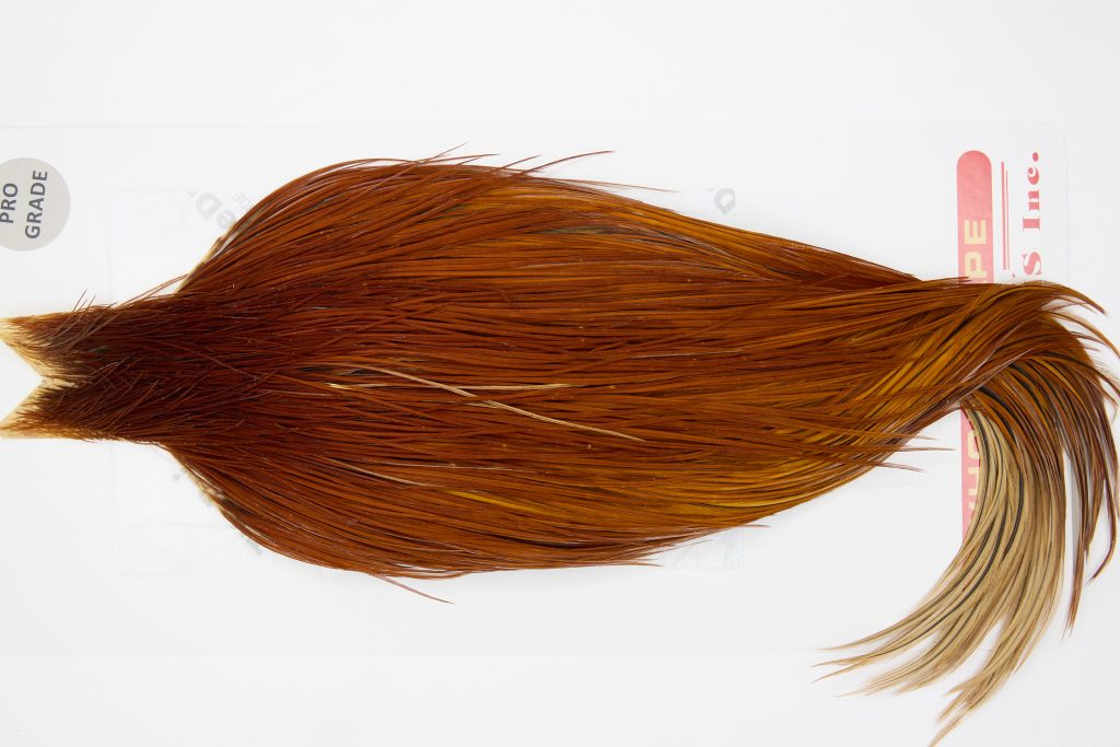 12752 Whiting Dry Fly Hackle Pro Grade Rooster Cape Brown Ties Size 8-24
