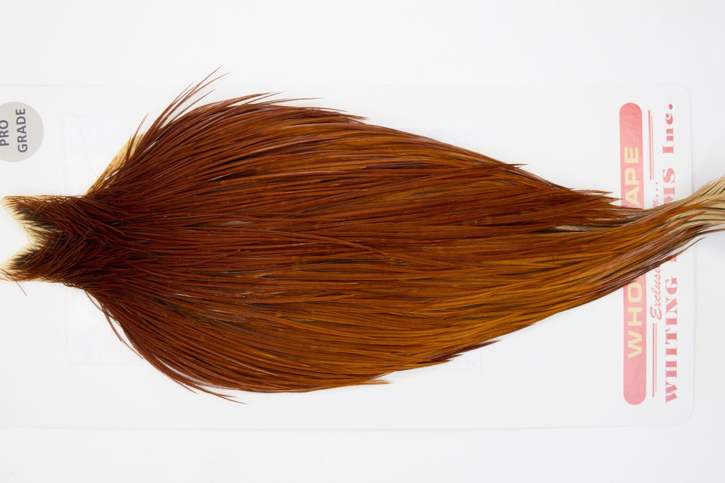 12753 Whiting Dry Fly Hackle Pro Grade Rooster Cape Brown Ties Size 8-22