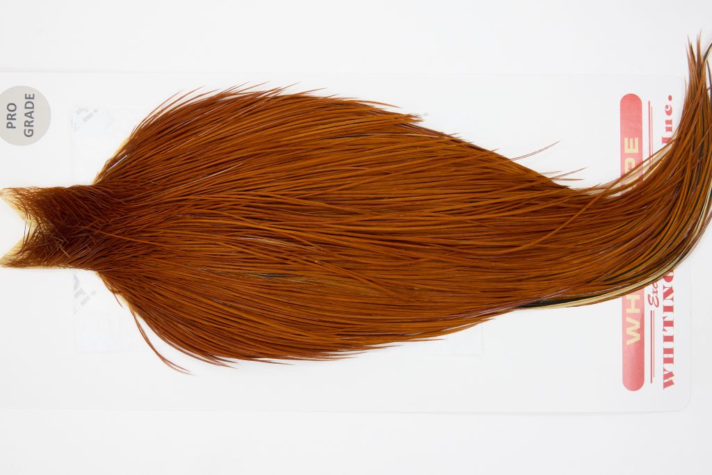 12754 Whiting Dry Fly Hackle Pro Grade Rooster Cape Brown Ties Size 8-22