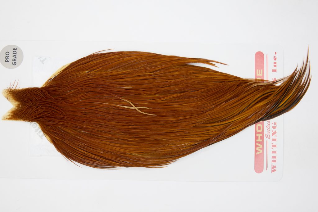 12757 Whiting Dry Fly Hackle Pro Grade Rooster Cape Brown Ties Size 8-22