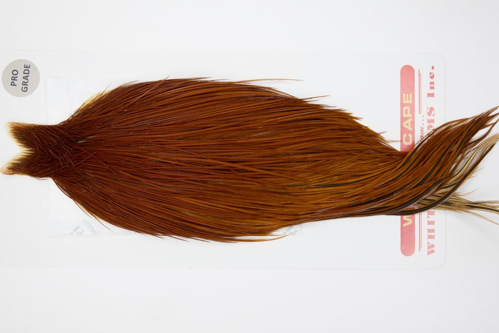 12758 Whiting Dry Fly Hackle Pro Grade Rooster Cape Brown Ties Size 10-20