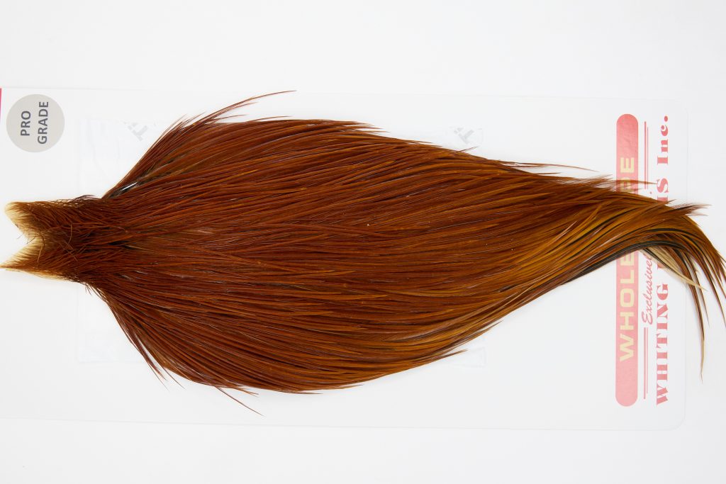 12759 Whiting Dry Fly Hackle Pro Grade Rooster Cape Brown Ties Size 10-22