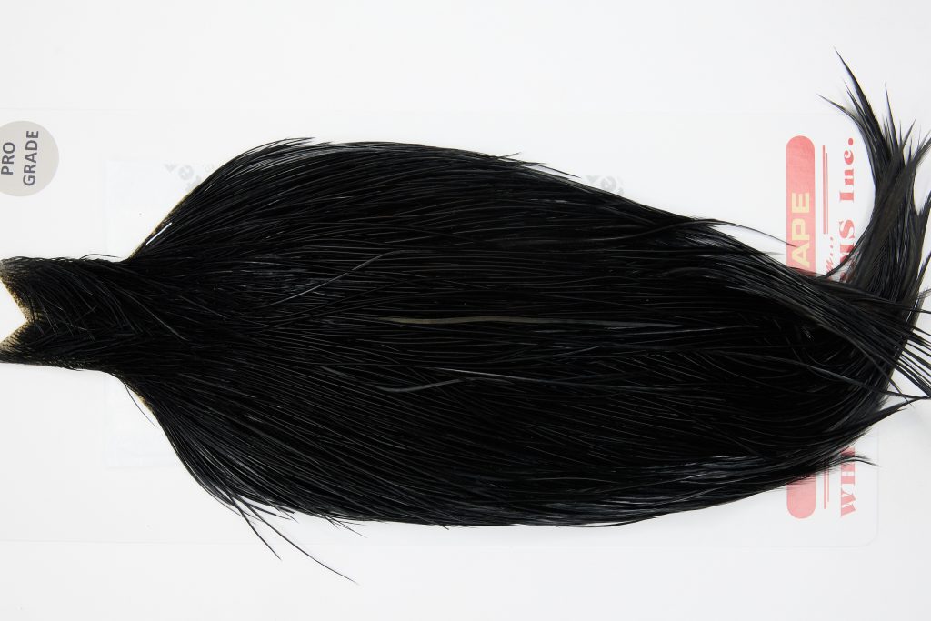 12767 Whiting Dry Fly Hackle Pro Grade Rooster Cape Black Ties Size 8-22