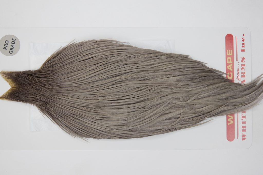 12768 Whiting Dry Fly Hackle Pro Grade Rooster Cape Medium Dun Ties Size 8-22