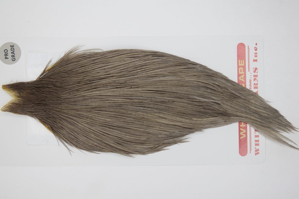 12770 Whiting Dry Fly Hackle Pro Grade Rooster Cape Medium Dun Ties Size 10-22