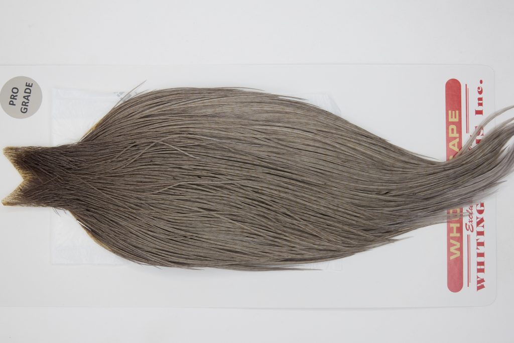 12771 Whiting Dry Fly Hackle Pro Grade Rooster Saddle Medium Dun Ties Size 10-24